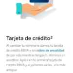 Promo Nómina BBVA: anualidad de tarjeta de crédito Gratis de por vida