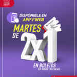 Cinemex Martes 2x1 en todas las salas con tarjeta Invitado Especial