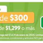 Cupón Walmart Express de $300 de descuento en pedidos de supermercado