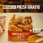 En KFC compra una mega box y llévate una pieza de pollo GRATIS