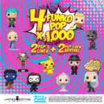 En Limited Edition llévate 4 figuras Funko Pop por $1,000