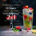 Lucky Days PF Chang's 2024: 2x1 en sushi & drinks de lunes a viernes todo el día