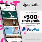 Promo Privalia Cuesta de Enero 2024: $500 de descuento al pagar con Paypal