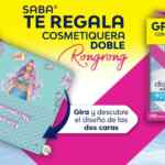 Promo pack Saba: cosmetiquera doble Gratis en empaques marcados