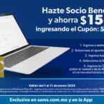 Cupón de $150 de descuento en Membresía Benefits en Sam's Club al inscribirse en línea