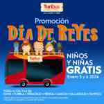 Promoción Turibús Día de Reyes: Niños viajan GRATIS el 5 y 6 de enero