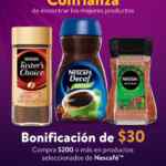 En Walmart $30 de bonificación en productos Nescafé
