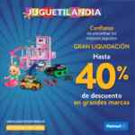 Gran Liquidación de juguetes Walmart: Hasta 40% de descuento