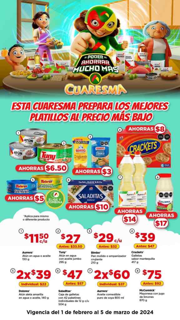 Folleto Bodega Aurrerá Cuaresma al 5 de marzo 2024