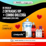 Cupón Coca-Cola: entradas a Cinépolis VIP + combo de regalo con tus compras