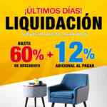 Venta de Liquidación Muebles Dico: hasta 60% de descuento + 12% adicional