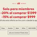 Toda la tienda H&M del 15% al 20% de descuento adicional