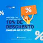 Cupón Intercompras 10% de descuento pagando con Mercado Pago