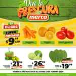 Ofertas Merco frutas y verduras del 20 al 22 de febrero