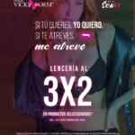 3x2 en lencería en Vicky Form durante febrero