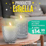 Producto Estrella Waldos: Portavela de vidrio a sólo $14.99