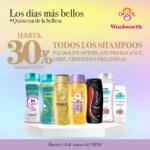 Quincena de la Belleza Woolworth y Del Sol: 30% de descuento en shampoos, desodorantes, jabones y más