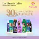 Quincena de la Belleza Woolworth y Del Sol: 30% de descuento en shampoos, desodorantes, jabones y más