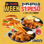 Las Alitas Week: de nuevo 2do platillo a $1 peso