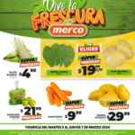 Ofertas Merco frutas y verduras del 5 al 7 de marzo