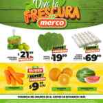Ofertas Merco frutas y verduras del 26 al 28 de marzo