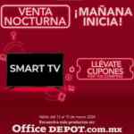 Venta Nocturna Office Depot: Llévate Smart TV con tus compras y más