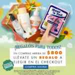 Regalo a elegir en compras a partir de $800 en la tienda en línea de Sally