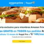 Promo Amazon Prime: 12 meses Gratis de membresía Rappi Pro