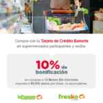 Promoción Banorte supermercados: 10% de bonificación los martes y miércoles