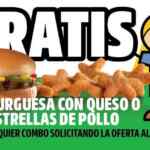 Carl's Jr Día del Niño 2024: Hamburguesa con Queso o 6 Estrellas GRATIS al comprar combo