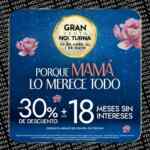 Venta Nocturna Gran Chapur Día de las Madres: hasta 30% de descuento + 18 meses sin intereses