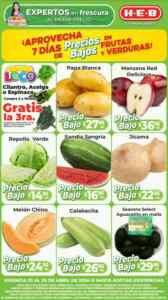 Ofertas HEB Precios bajos en frutas y verduras del 23 al 29 de abril