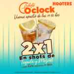 Viernes de shots en Hooters: 2x1 en shots de mezcal y tequila cada hora por 10 minutos a partir de la 19:30