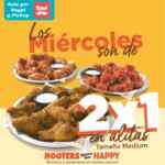 En Hooters 2x1 en alitas los miércoles de abril