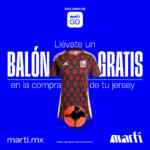 Llévate un balón GRATIS en la compra de un jersey de la selección Mexicana en la app de Martí Go