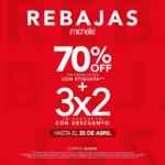 Rebajas Michelle: 70% de descuento + 3x2 en productos participantes