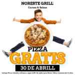 Pizza Gratis para los niños este 30 de abril en Noreste Grill