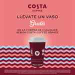 En Santa Clara compra una bebida grande Costa Coffee y llévate un vaso reutilizable de regalo