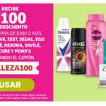 Cupón Soriana de $100 de descuento en la compra de $300 o más en cuidado personal y belleza
