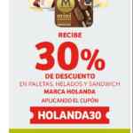 Cupón Soriana de 30% de descuento adicional en helados Holanda