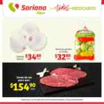 Folleto Soriana fin de semana en frutas, verduras y carnes al 8 de abril