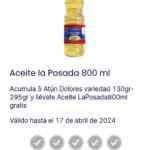 Promo Oxxo Sellos Spin Premia: compra 5 atunes Dolores y llévate un aceite GRATIS