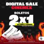 Hot Sale Cinemex: 2×1 en boletos al comprar en la web y app hoy y mañana