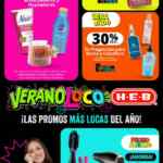Folleto HEB Verano Loco: 3x2 en papel higiénico, pañales, galletas y más al 6 de junio