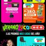 Folleto HEB Verano Loco: 3x2 en papel higiénico, pañales, galletas y más al 6 de junio