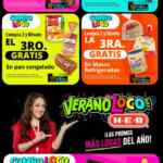 Folleto HEB Verano Loco al 23 de mayo con ofertas de 3x2, 4x3, Productos GRATIS y más