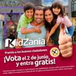 Promoción KidZania elecciones: Si votas recibe boleto de adulto gratis al comprar boleto de niño