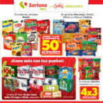 Folleto Soriana fin de semana 9 al 13 de mayo con 3x2, 2do producto al 50% y más