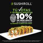 En Sushi Roll llévate un 10% de descuento si votas el 2 de junio