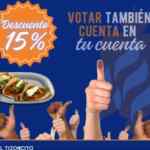 15% de descuento en El Tizoncito este 2 de junio si votas